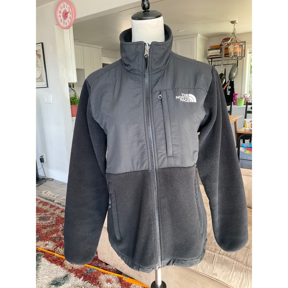 The North Face Denali Polartec Fleece Jacket Black Womens Medium Gorpcore Hiking